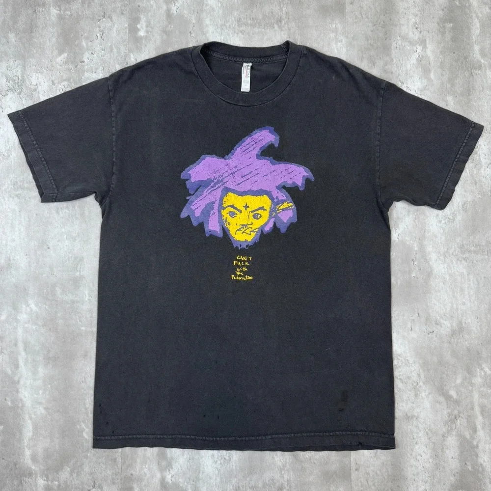 Denzel Curry‎ Tour Shirt Mens Large Black Can't F With the Federation 2015